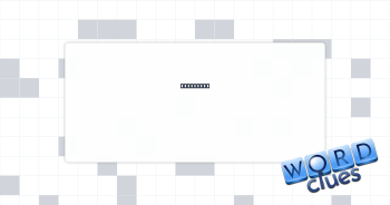 A thing's Crossword Clue