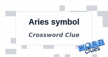 Aries symbol Crossword Clue
