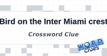 Bird on the Inter Miami crest Crossword Clue