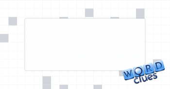 Leering look Crossword Clue