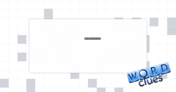 On a tether Crossword Clue