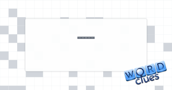 Unidentified Crossword Clue